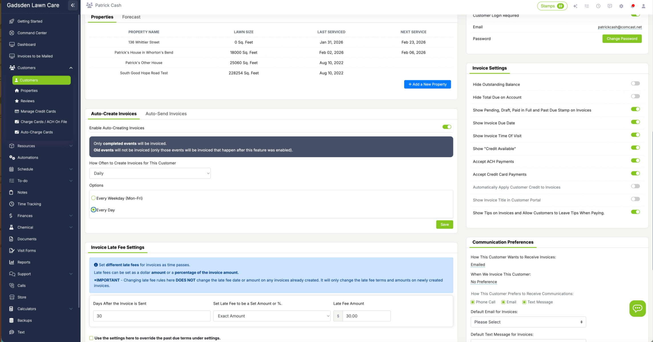 Auto-Invoicing Settings