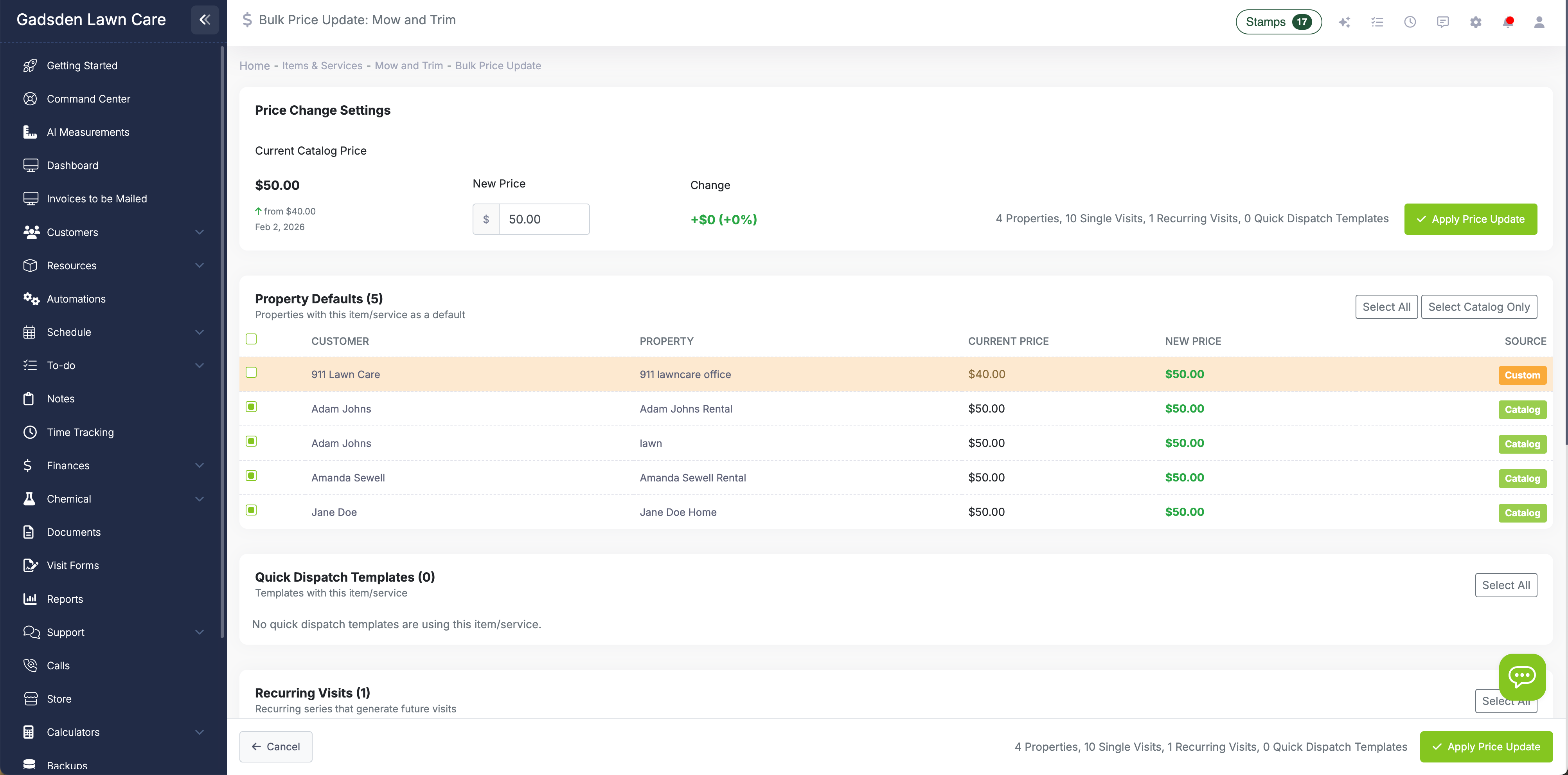 Handling Custom Prices